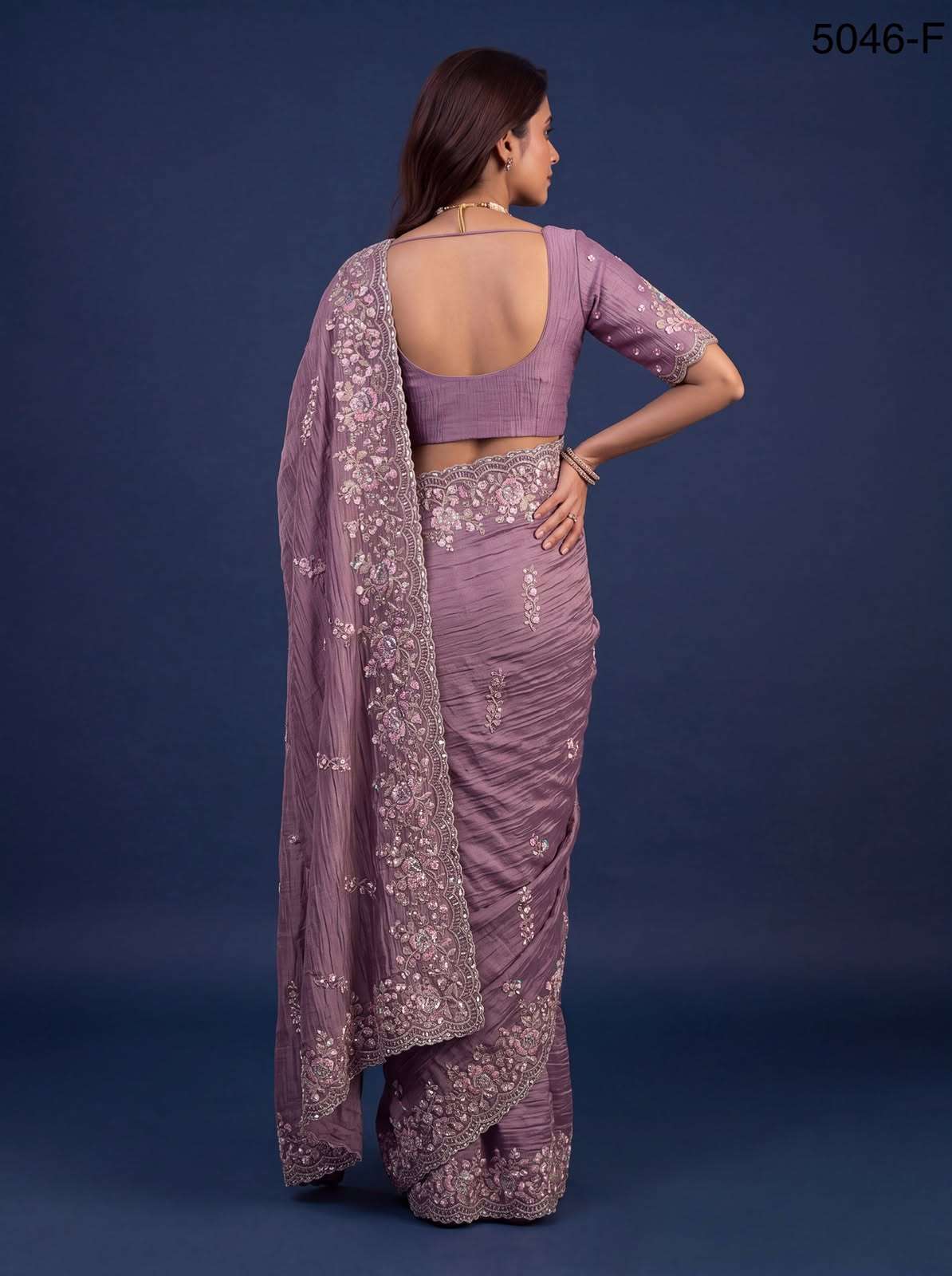  Extraordinary with Beautiful Color made of Premium Pure Bamburg fabric Wedding Saree wholesale in surat 5046